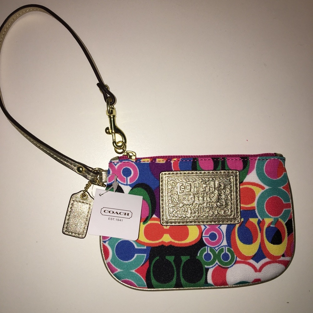 Coach "poppy" Wristlet